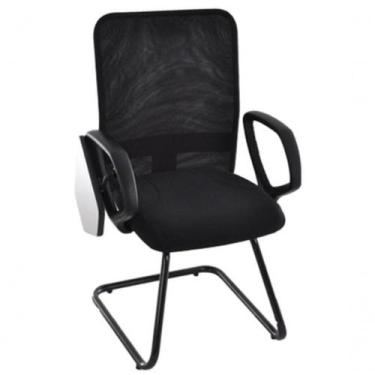 Imagem de Cadeira Diretor Universitária Base Fixa Linha Tela Mesh Preto - OUTRAS