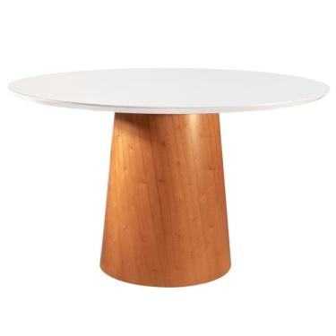 Imagem de Mesa De Jantar Redonda Madeira Maciça 1,35x1,35m - Caribe - Star Móveis
