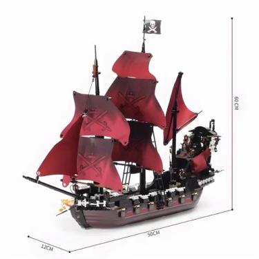 Imagem de Conjunto De Blocos De Construção De Navio Pirata Infantil Rainha Do Ca