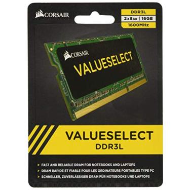 Imagem de Corsair Kit de memória para laptop 16 GB (2 x 8 GB) 1600 MHz PC3-12800 204 pinos DDR3 SODIMM