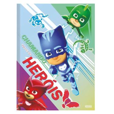 Imagem de Caderno Brochura Universitário Capa Dura 1 Matéria 80 Folhas Pjmasks Sd Estampa 3