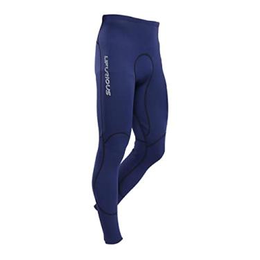 Imagem de menolana Calça de Neoprene Masculina para Roupa de Neoprene, Traje de Banho Aquecido de 2 Mm para Surf, Azul, eu