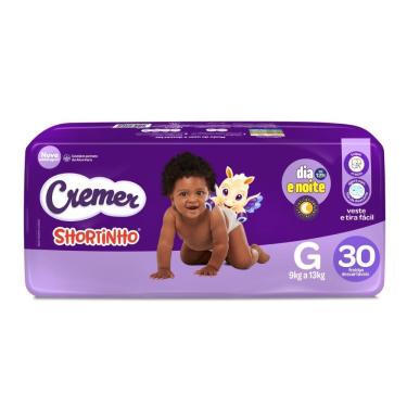 Imagem de Fralda Shortinho Cremer Dia e Noite Tamanho G 30 Fraldas