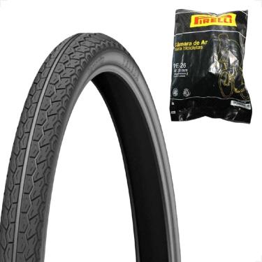 Imagem de Pneu bicicleta bike Levorin Vereda aro 26 x 1.1 / 2x2 liso monark caloi tropical poti camara pirelli