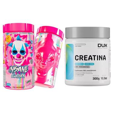 Imagem de Kit InsaneClown 350g DemonsLab + Creatina 300g Dux + Energia-Unissex