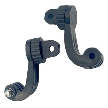 Imagem de ThtRht Pacote com 2 adaptadores de suporte vertical de 360° para câmera Gopro Hero 11 10 9 Yi DJI Sjcam suporte de queixo