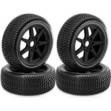 Imagem de 1/8 RC Off-Road Buggy Racing Tires and Wheels 17mm Hex RC Tires with Foam Inserts for ARRMA 1/8 Typhon 3S/6S Losi 8IGHT HongNor FS Racing KYOSHO MP10 MP9 MP9e Neo HSP Hyper. (4PCS/Set)
