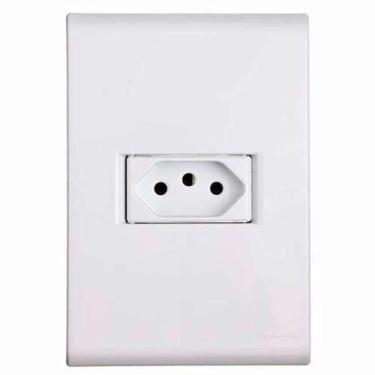 Imagem de Tomada 3p 10a Tramontina - Conjunto Linha Liz - Placa Branca - Modular