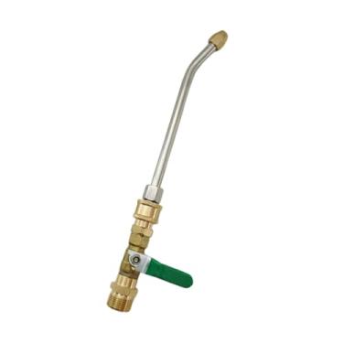 Imagem de IEUDNS Extensão para lavadora de alta pressão, haste curva, fácil de usar, adaptador de mangueira profissional de reposição, peças de haste limpa, 30 Graus M22