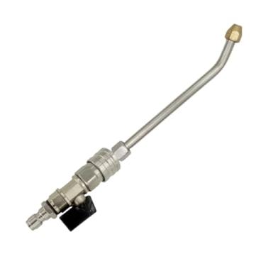 Imagem de Baoblaze Extensão para lavadora de alta pressão, peças de haste de limpeza, conexão rápida de 1/4, bico de pulverização em leque de 25 graus, Curvatura de 25 Graus