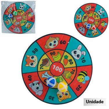 Imagem de Tiro AO Alvo Infantil 3 Peças Bolinha fecho aderente Color - Tudo em Caixa