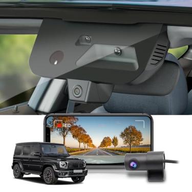 Imagem de Fitcamx Frente 2160P+Traseiro 1080P Dash Cam Adequada para Mercedes-Benz G-Class 2025 2026 G550 AMG G63 (W465), OEM Estilo, Dual HD Vídeo, WiFi & APP, Loop Gravação, G-Sensor, Plug&Play, 128GB Cartão