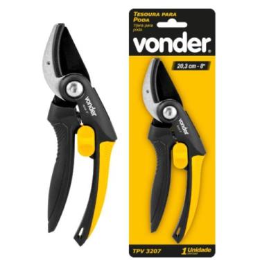 Imagem de Tesoura Para Poda De Plantas 8 Com Trava Marca Vonder Confortável Orig