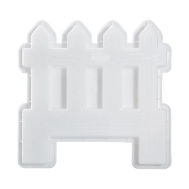 Imagem de Baoblaze Modelo de cerca de jardim reutilizável paisagismo faça você mesmo cerca de concreto tijolo modelo resina fundição para calçada pátio quintal