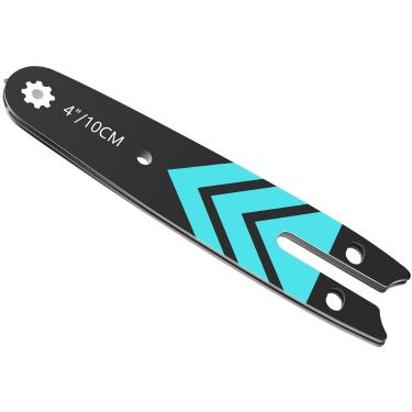 Imagem de Saker Substituição de barra de guia de mini motosserra de 10 cm, barra de guia, motosserra elétrica portátil sem fio