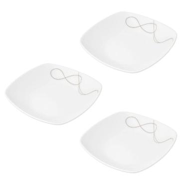 Imagem de Conjunto 3 de Tigelas Bolw Luxo Porcelana Italiana Bugatti