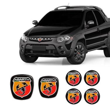 Imagem de Kit 6 Adesivos Abarth P/ Strada 2006 Até 2020 Genérico - SPORTINOX