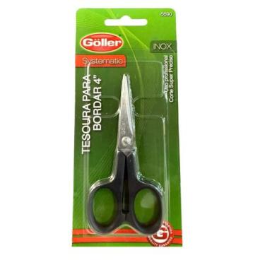 Imagem de Tesoura de bordar em inox 4" systematic 5690 goller