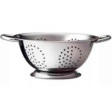 Imagem de Escorredor De Macarrão Massas Verduras Inox Com Alças 24cm - Tuut