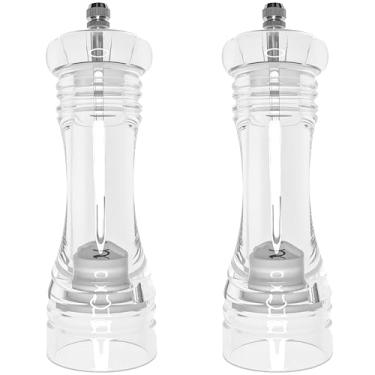 Imagem de Conjunto de 2 moedores de sal e pimenta acrílicos (15 cm)