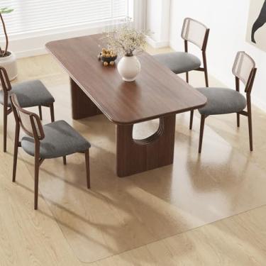Imagem de FUNMAT Tapete transparente, tapete de área de plástico de 9,5 x 1,8 m para mesa de sala de jantar, protetor de carpete resistente a manchas à prova d'água para sala de estar, tapete de vinil para