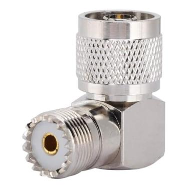 Imagem de Conector De ângulo Reto Tipo N, Conectores Coaxiais Macho Para Fêmea N Cotovelo Direito Adaptadores Coaxiais De 90 Graus Para Conector UHF