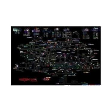 Imagem de Pôster De Jogo Hollow Knight Mapa HD Pintura Em Tela Arte De Parede De