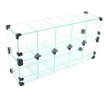 Imagem de Baleiro Expositor Preto de Vidro - 0,60 x 0,30 x 0,15m