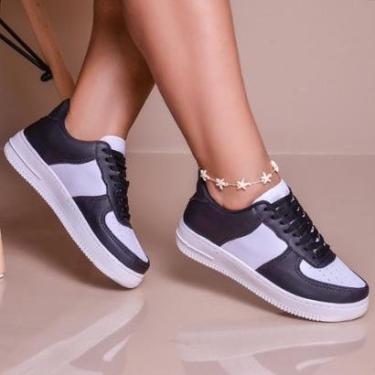 Imagem de Tênis Sneakers Casual Unissex Moda Blogueira Estilo E Conforto Dia a Dia Social-Unissex