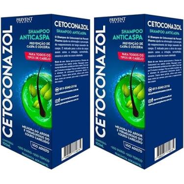 Imagem de Kit 2 Shampoo Cetoconazol Prevenção Anticaspa Coceira Vermelhidão 100ml