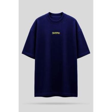 Imagem de Camiseta Oversized Shatark Pac Man - Azul Marinho-Masculino