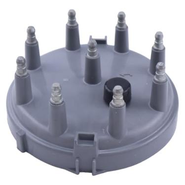 Imagem de Chamixx Tampa de distribuidor cinza DH411B E2ZZ12106A E5ZZ12106A FD168 compatível com Ford 1978-1996 EFI F-150 5.0L 5.8L 6.6L 6.9L 7.5L V8 substitui para Motorcraft para produto de motor padrão