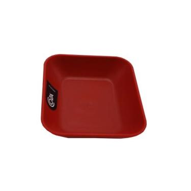 Imagem de Prato Petisqueira Pequeno Polipropileno  Bold Linha Uno Coza, Vermelho