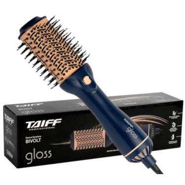 Imagem de Escova Secadora Taiff Gloss Blue 1200W, 3 Níveis de Velocidade e Tempe