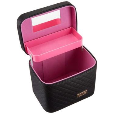Imagem de Bolsa de maquiagem Sooyee Cosmetic Travel Bag com espelho e bandeja do