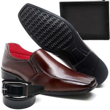 Imagem de Sapato Social Masculino Couro Vegetal + Cinto - Village&Boots Ferreira