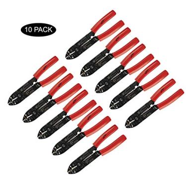 Imagem de Faixa de fio Jetech (pacote com 10) com cortador de fio integrado, 7 posições fixas de remoção, WS-8X10, Embalagem com 10, 10 Pack 8"