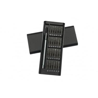 Imagem de Kit Chaves de Precisão Magnéticas 24 Peças – Ferramenta Versátil para Eletrônicos, Óculos, Notebook, Celular e Reparos Delicados