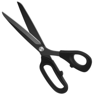 Imagem de Vutyvve Tesoura de tecido, lâminas revestidas de titânio preto, aderência macia, 24 cm, para roupas e têxteis, preta