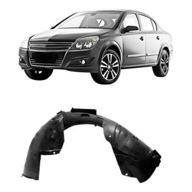 Imagem de Parabarro Dianteiro Compatível Com Vectra 2006 2007 2008 2009 2010 2011 Lado Esquerdo Proteção Da Caixa De Roda Contra Barro Pedras Detritos Suspensão Motor