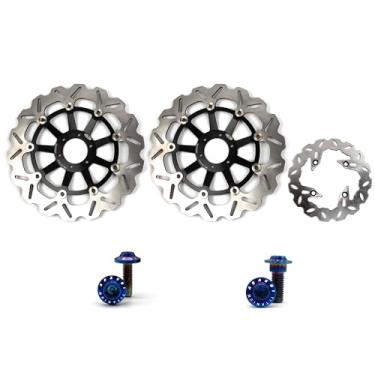Imagem de Arashi Discos de freio dianteiros traseiros rotores com parafusos de montagem para Honda CB400 Vtec 400 1999-2015, acessórios de substituição de motocicleta