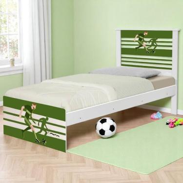Imagem de Cama Juvenil Zap Com Cabeceira Futebol Jogador