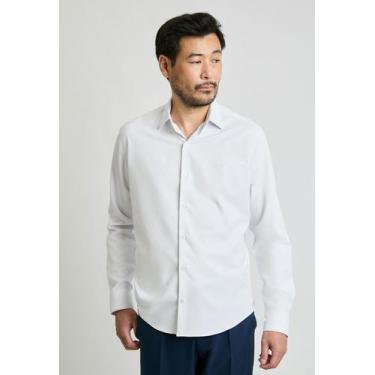 Imagem de Camisa Docthos Tailor Fit Manga Longa Bambu SmartCool, 001 branco, 5/4