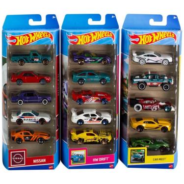 Imagem de Kit com 15 Carrinhos Hot Wheels, 3 Temas Diferentes, Escala 1:64, para Crianças e Colecionadores