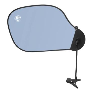 Imagem de KiBcsLic Protetor solar dobrável para mesa com clipe, giratório 360° com braçadeira para laptop, fácil instalação, versátil, profissional, braço dobrável, Azul