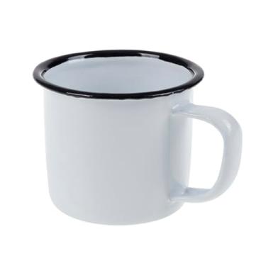 Imagem de Caneca Esmaltada Rústica 80ml p/Café Chá Branca