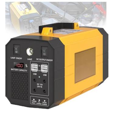 Imagem de EstaçãO De Energia PortáTil Externa,Fonte De AlimentaçãO Solar PortáTil Para áReas Externas De 300 W,Bateria De LíTio,Ca 110 V/60 Hz Ou 220 V/50 Hz,Cc 12 V Para Camping E Rv
