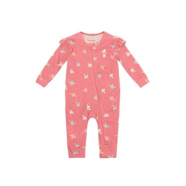 Imagem de Macacão bebê menina de passarinho Brandili Baby