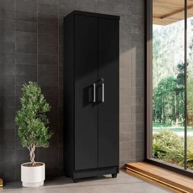 Imagem de Armário Multiuso 2 portas com chave ISABELA PRETO