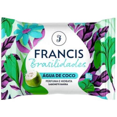 Imagem de Sabonete Francis Perfumado Água de Coco 80g  Espuma Cremosa, Ação Hidr